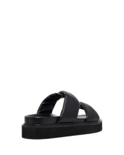 Valley Padded Slide Black 6 Valley Padded Slide Black -StepAura Store VALLEY BLACK BACKANGLE