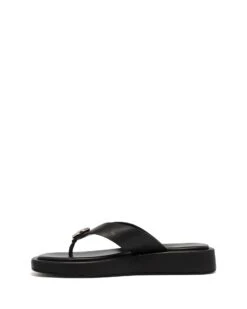 Val Thong Sandal Black -StepAura Store VAL BLACK SIDE2 INTERIOR