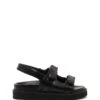 Veto Platform Sandal Black Smooth