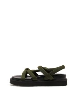Vibez Sandal Khaki -StepAura Store VIBEZ KHAKI LYCRA SIDE2