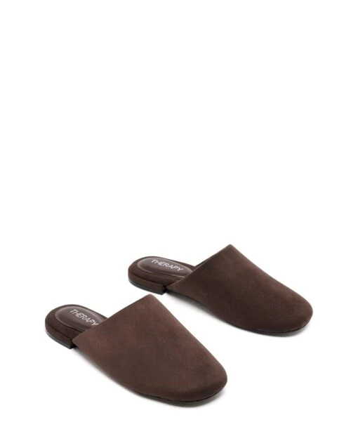 Weston Slide Mule Chocolate Suede