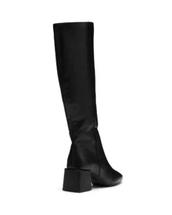 Wolf Tall Boot Black 9 Wolf Tall Boot Black -StepAura Store WOLF BLACK BACK