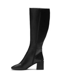 Wolf Tall Boot Black 8 Wolf Tall Boot Black -StepAura Store WOLF BLACK SIDE 2